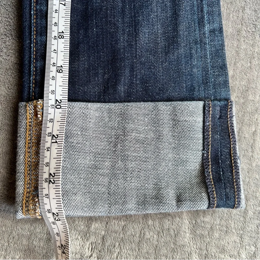 Citizens of Humanity Sz 25 Dani Crop Cuffed Straight Leg Jeans in Scorpio Wash
